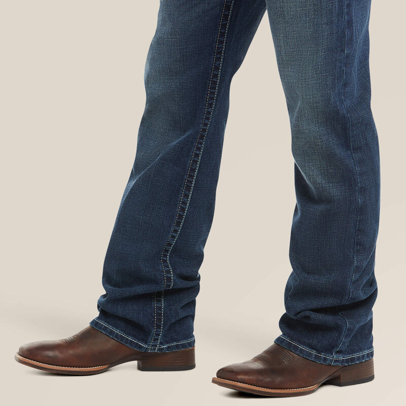 Ariat Men's M4 Low Rise Stretch Adkins Relaxed Boot Cut Jean 10021767