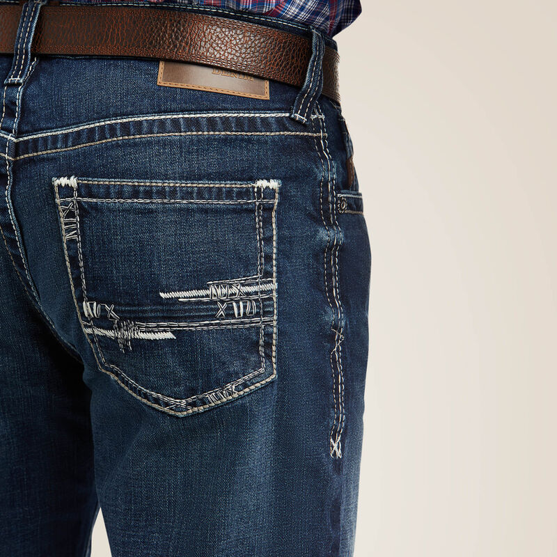 Ariat Men's M4 Low Rise Stretch Adkins Relaxed Boot Cut Jean 10021767
