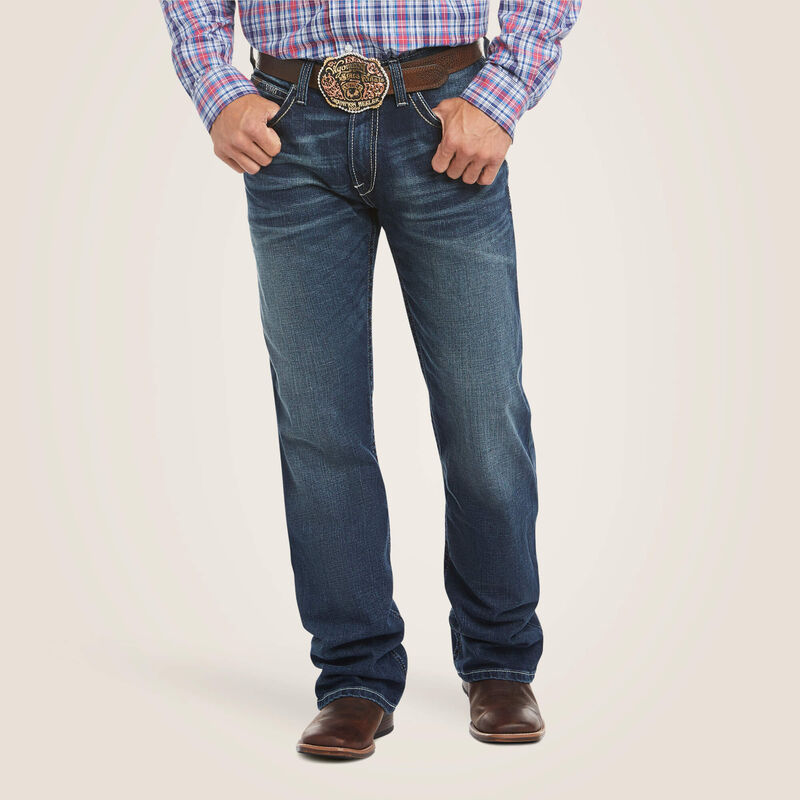 Ariat Men's M4 Low Rise Stretch Adkins Relaxed Boot Cut Jean 10021767