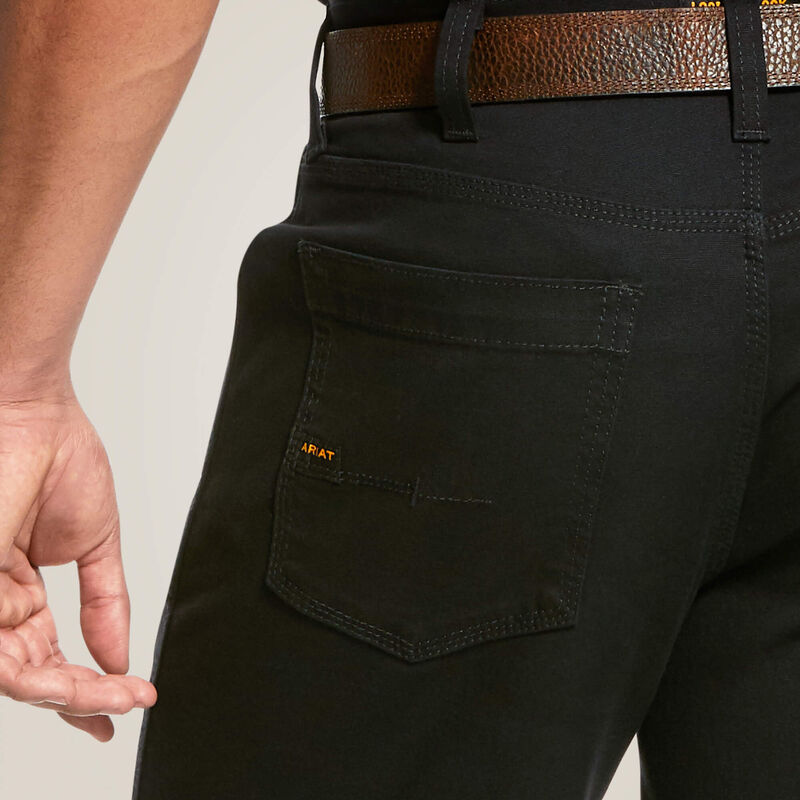 Ariat REBAR Men's Tough Shorts 10" - Black #10030262