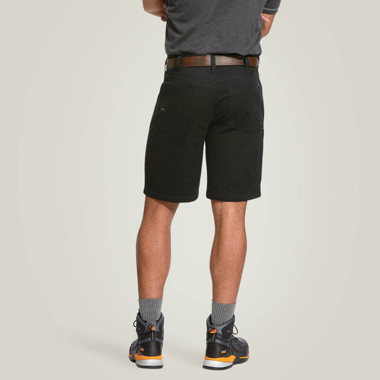 Ariat REBAR Men's Tough Shorts 10" - Black #10030262