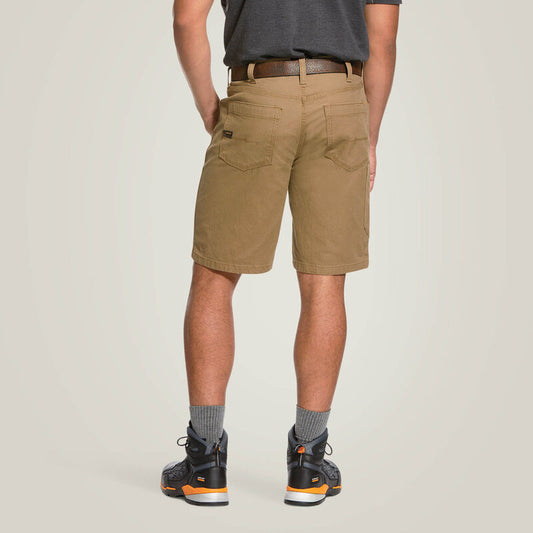 Ariat Rebar DuraStretch Made Tough 10" Short - 10030265 FIELD KHAKI