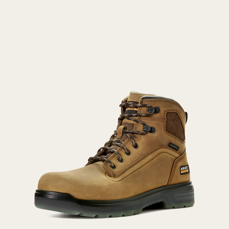 Ariat Men's Turbo 6" Waterproof Lace-up Soft-Toe Work Boot
