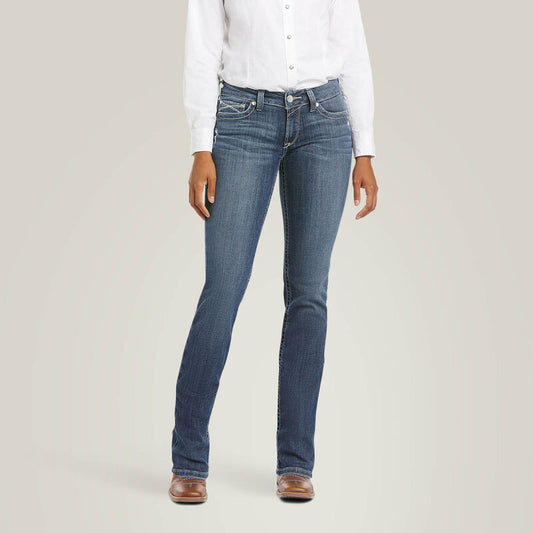 R.E.A.L. Mid Rise Arrow Gianna Straight Jean 10034655