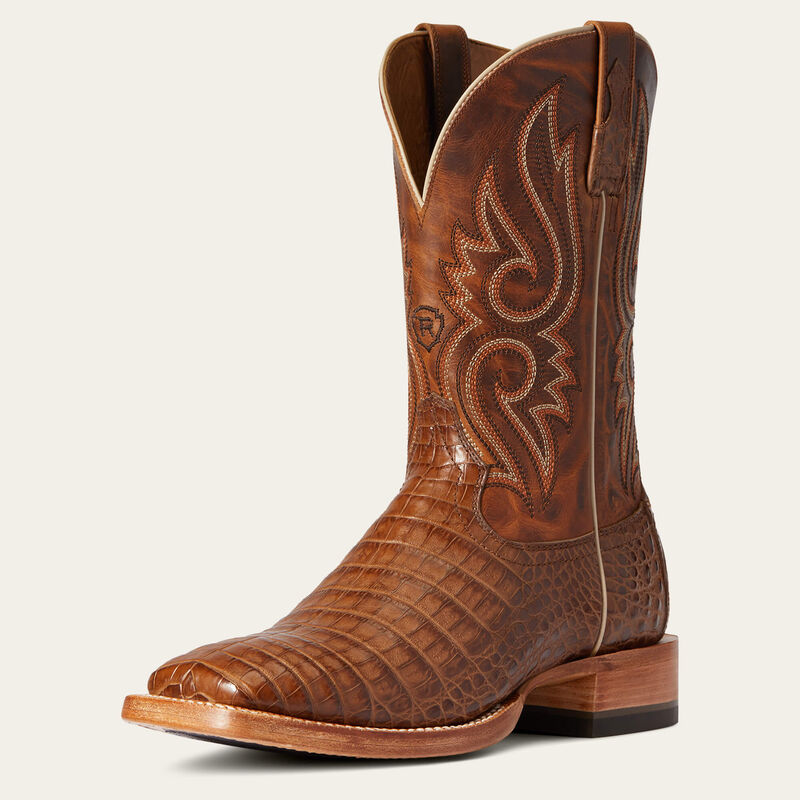 Ariat Men’s Relentless Denton Caiman Belly Western Cowboy Boot #10035923