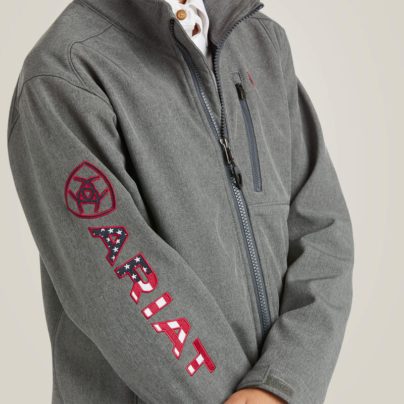 Ariat logo on jacket