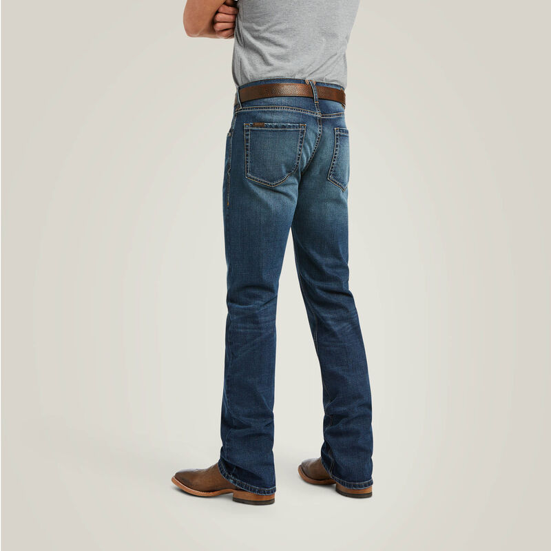 Ariat Men's M5 Straight Stretch Madera Stackable Straight Leg Heath Jean BIG & TALL