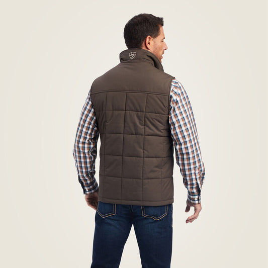 Ariat Men's Crius Insulated Concealed Carry Vest Espresso Heather *Retired COLOR*
