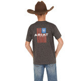 Ariat Boys Graphic Land of the Free Short Sleeve Tee