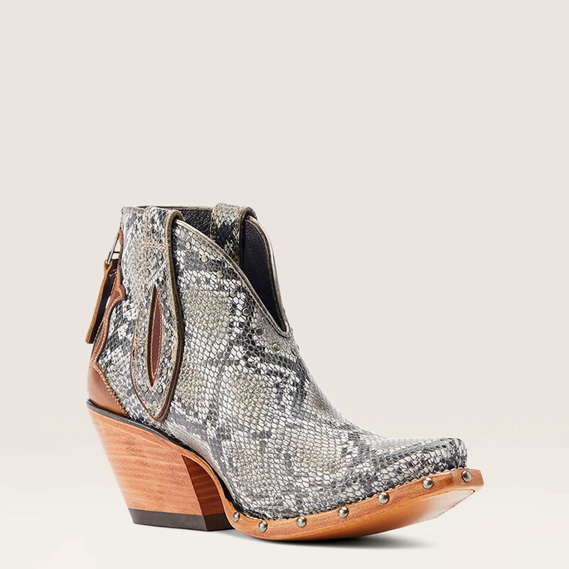 Ariat Women's Greeley Western Leather Snake Boot Bootie 10044398