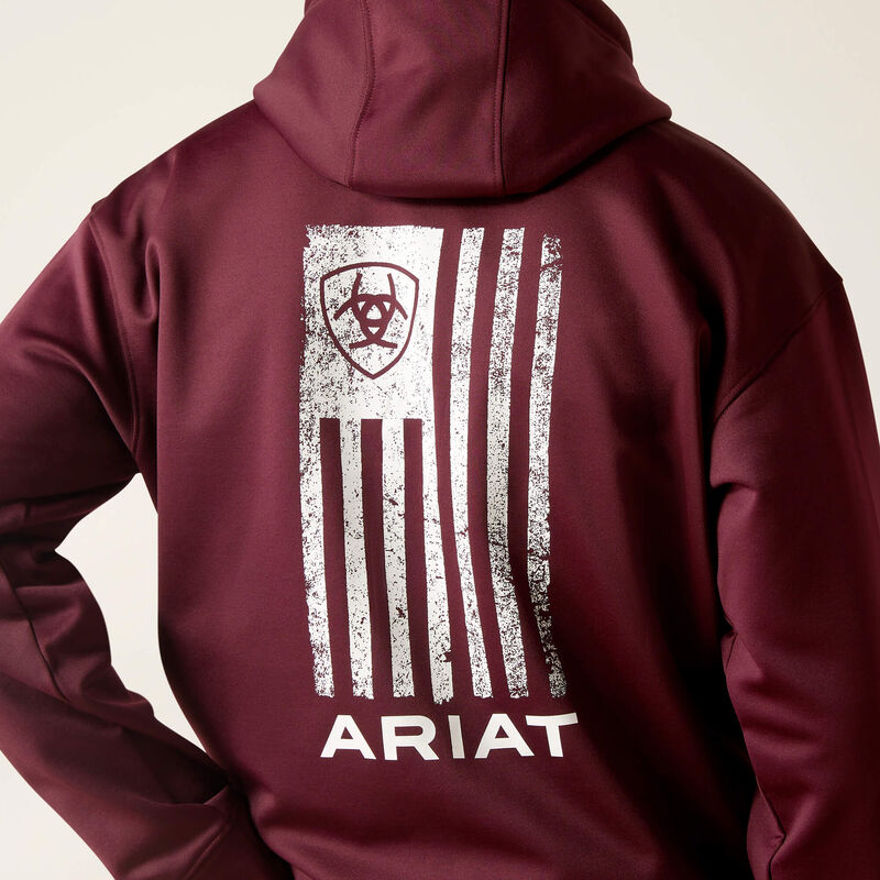 Ariat Men's Logo Tek Fleece Hoodie Style #10046248