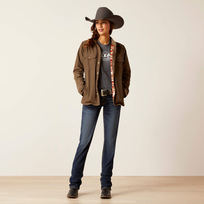 Ariat Women's Dilon Shirt Jacket Shacket Super Soft Running Pony Lining!