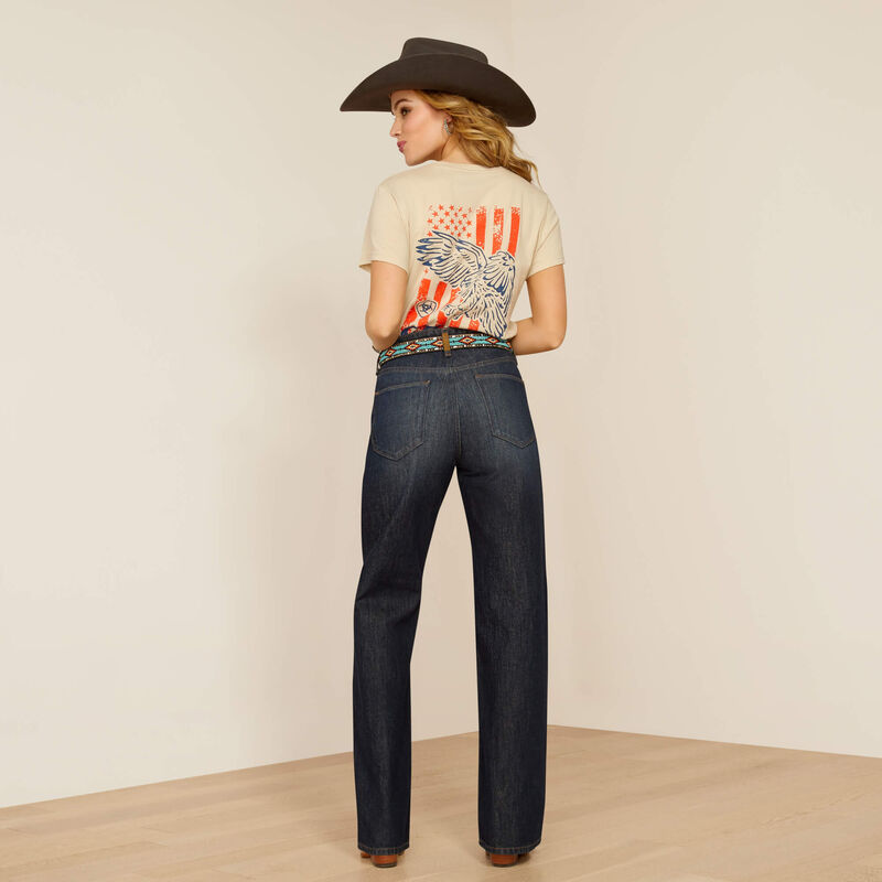 back of women's jeans, full length image