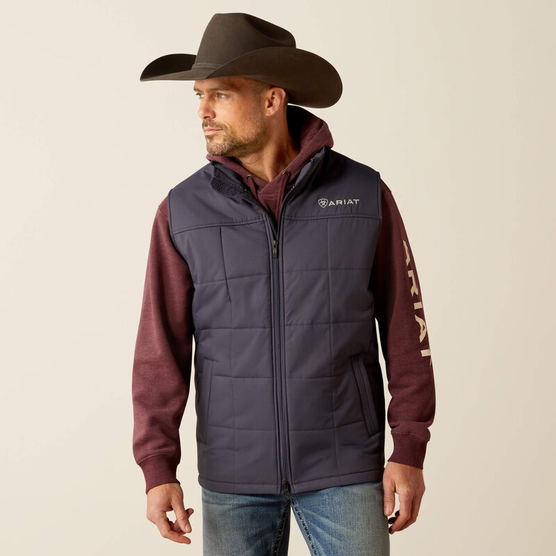 Ariat Men's Crius Insulated Concealed Carry Vest in ODYSSEY GREY *GREAT PRICE*