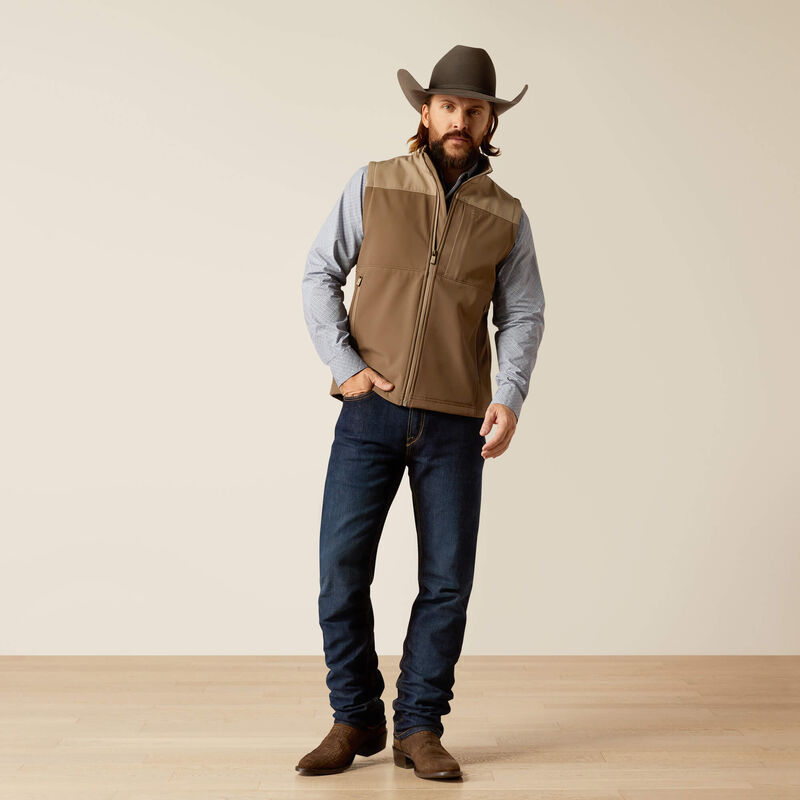 Ariat Men's Wyatt Softshell Vest Extended BIG & TALL 10052596