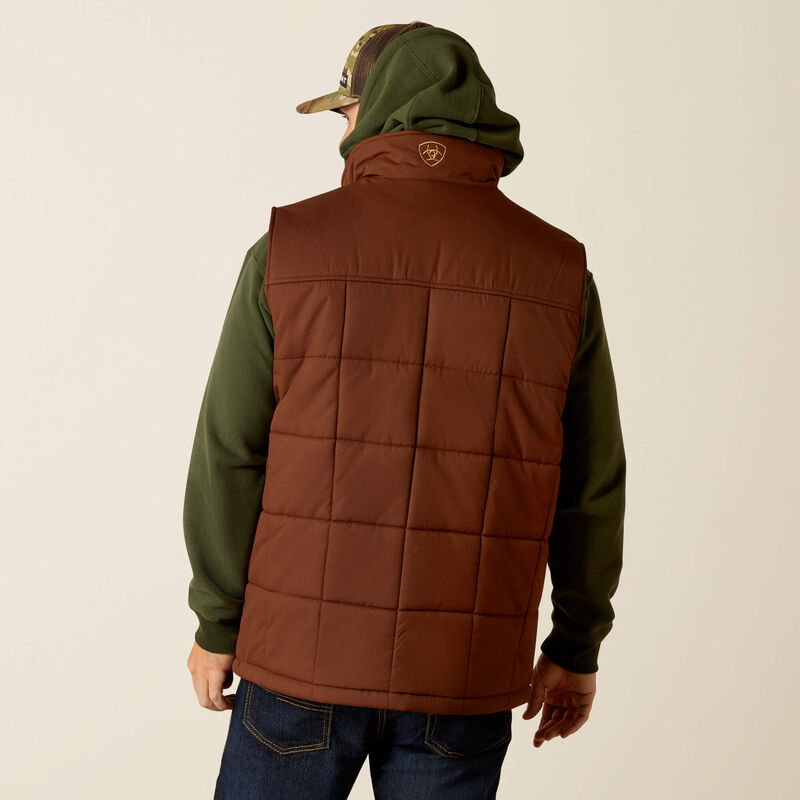 Ariat Men's Crius Insulated Concealed Carry Vest BIG & TALL Brick Potting Soil