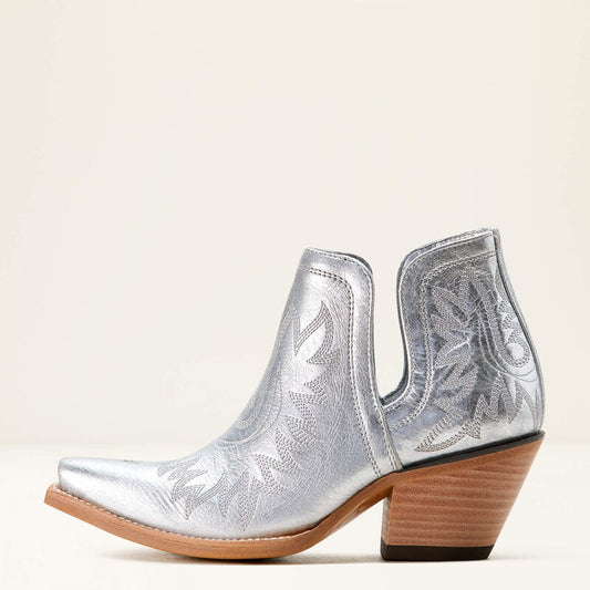 Ariat Women's SILVER SHINE Leather Dixon Bootie! Perfect Party Bootie!
