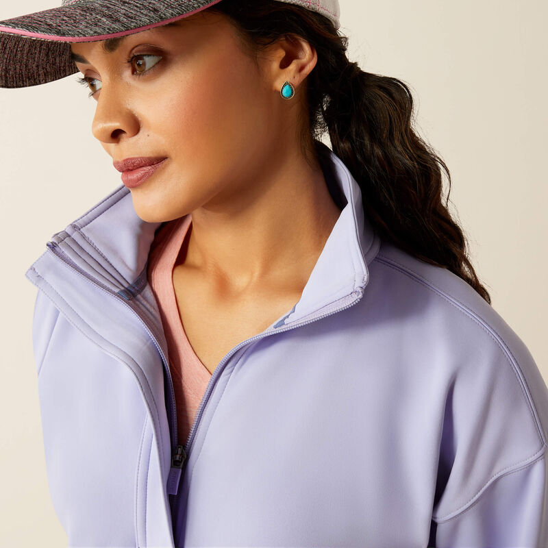 Ariat Women's Sweet Lavender Breeze Logo 1/2 Zip Sweatshirt *Hard to Find*