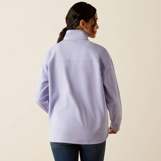 Ariat Women's Sweet Lavender Breeze Logo 1/2 Zip Sweatshirt *Hard to Find*
