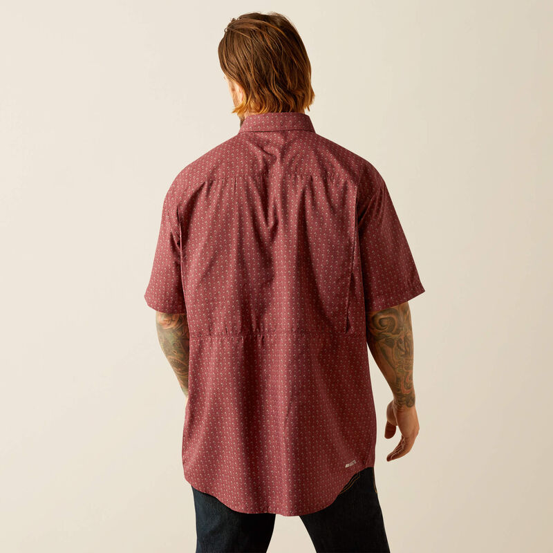 Ariat Men's VentTEK Outbound Classic Fit Shirt Red Mahogany 10055123