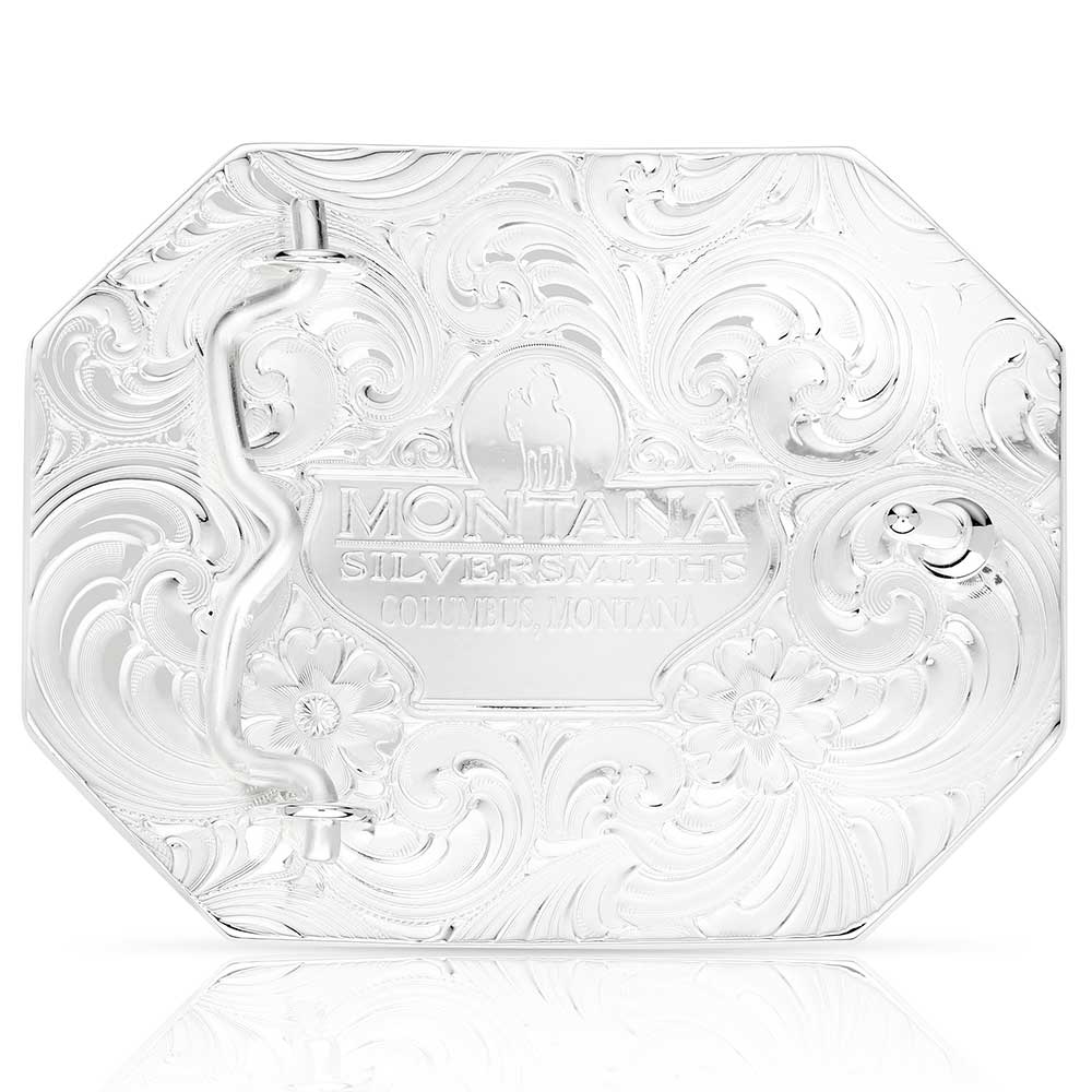 Montana Silversmiths Out West Buckle with Christian Cowboy