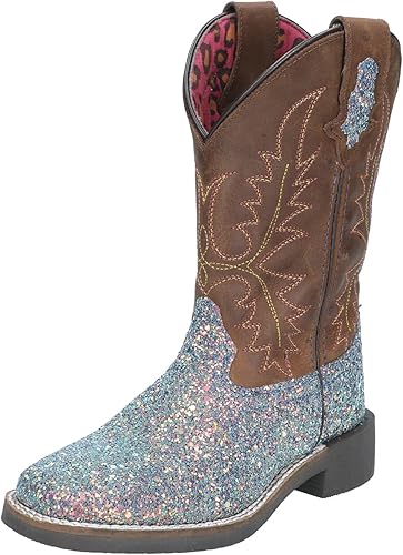 Smoky Mountain Pastel Glitter/Crazy Horse Ariel Boot 3077C Children and 3077Y Youth Size