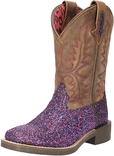 Smoky Mountain Purple Glitter Western Boot 3164 Children and 3164Y Youth Size