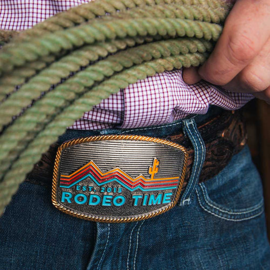 Montana Silversmiths Dale Brisby Retro Rodeo Time Buckle