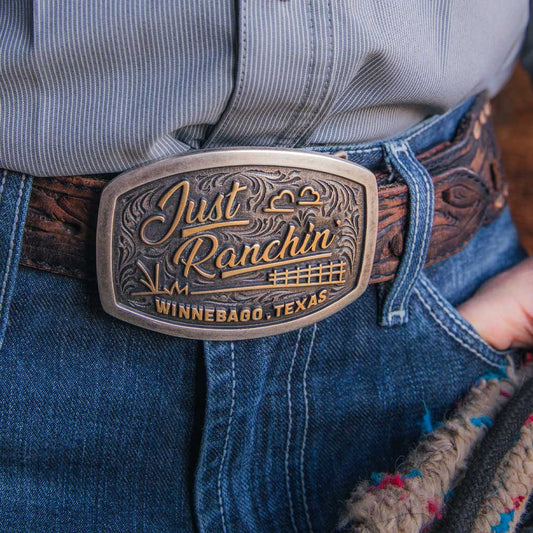 Montana Silversmiths Dale Brisby Texas Homestead Buckle
