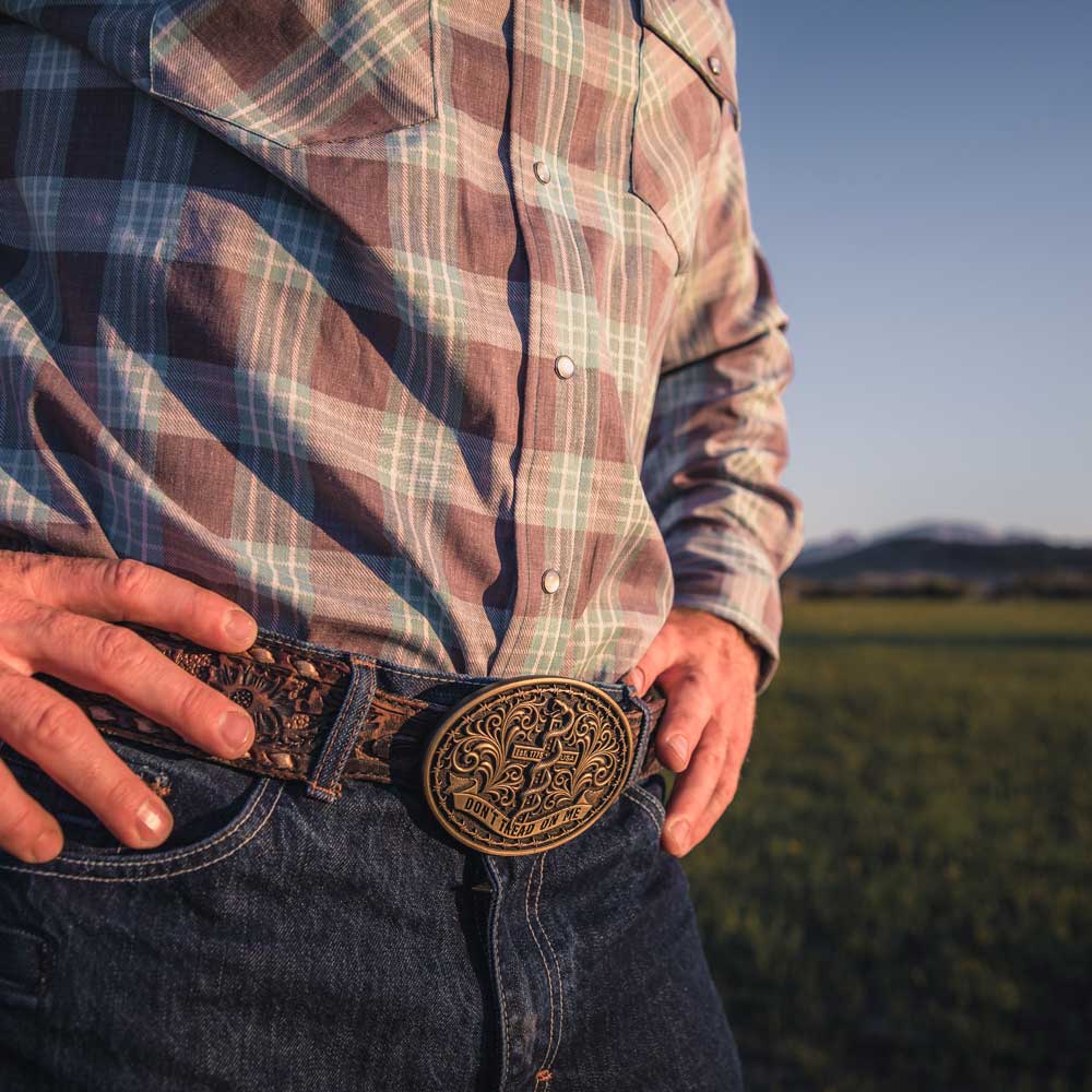 Montana Silversmiths Patriot's Faith Attitude Buckle