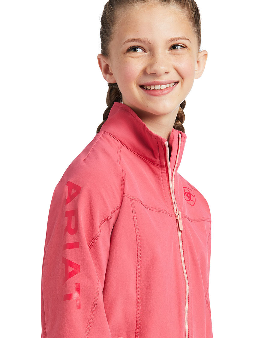 Ariat Girls Agile SoftShell Jacket (Party Punch) 10039643