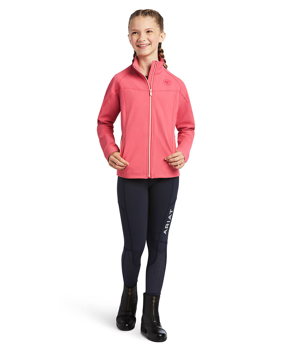 Ariat Girls Agile SoftShell Jacket (Party Punch) 10039643