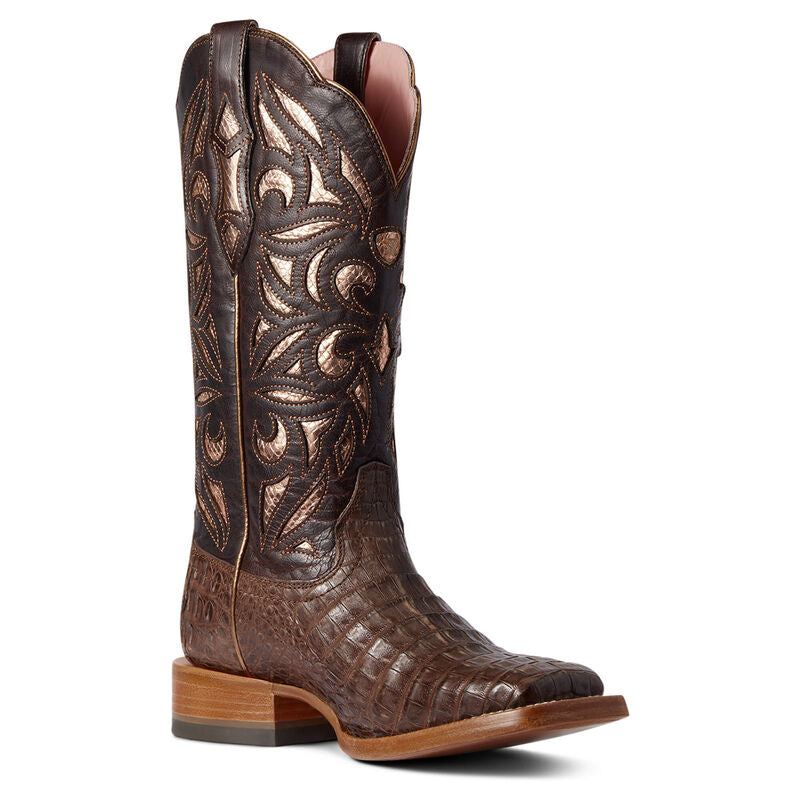 Ariat Women's GORGEOUS Carmencita Caiman Belly Western Boots TEKSTEP Comfort!