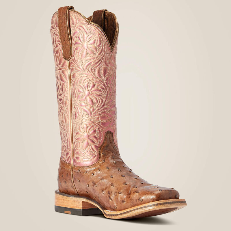 Ariat Women's Donatella Full Quill Ostrich Western Boot 310042383 * STUNNING