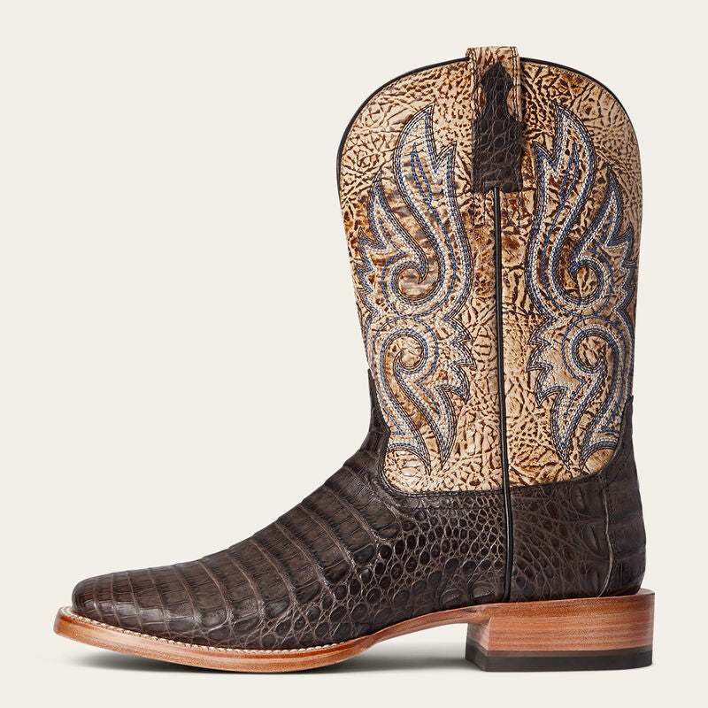 Ariat Men's Relentless Denton Chocolate Caiman Belly Western Cowboy Boot #10035922