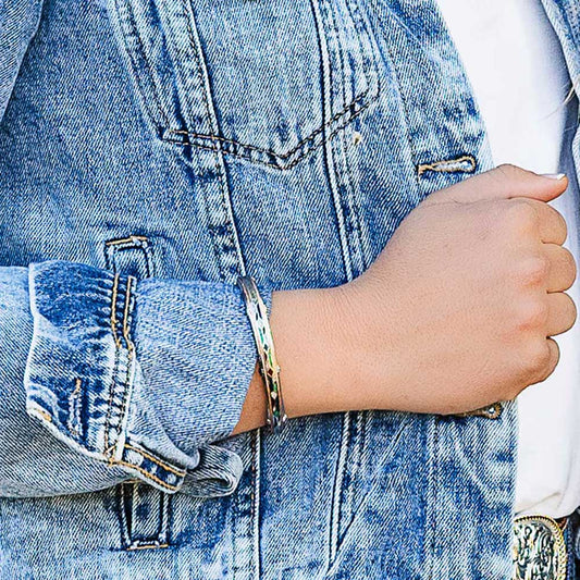 Montana Silversmiths Western Unisex Mosaic Cuff Bracelet BC5690