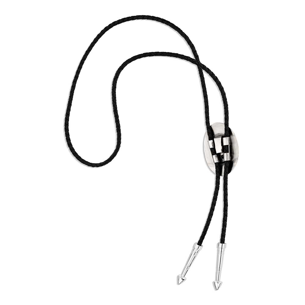 Montana Silversmiths Inner Light Cross Turquoise Bolo Tie