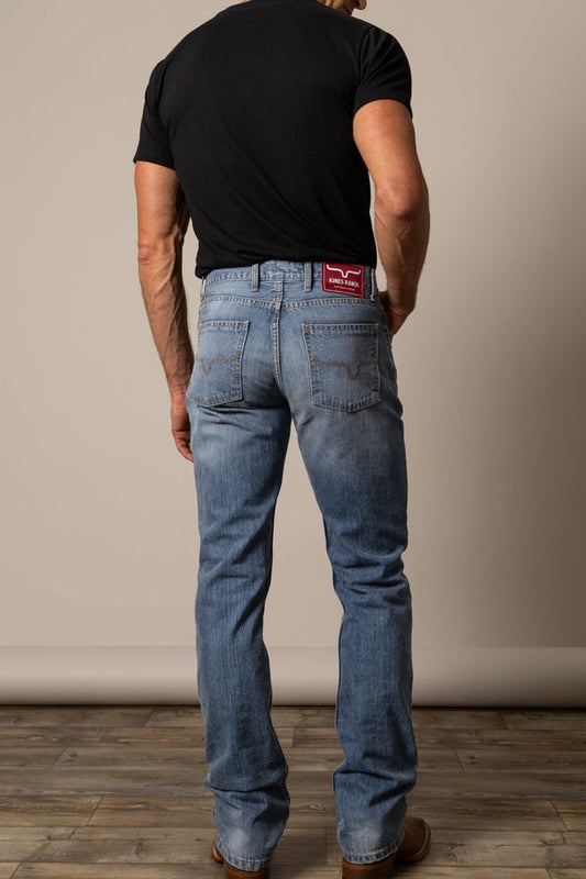 Kimes Ranch Jeans Men's Slim Fit Boot Cut 100% Cotton ORIGINAL BARNEY is BACK!