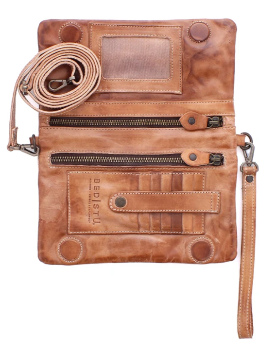 Cadence PW - Tan Rustic Nectar Lux Crossbody Clutch