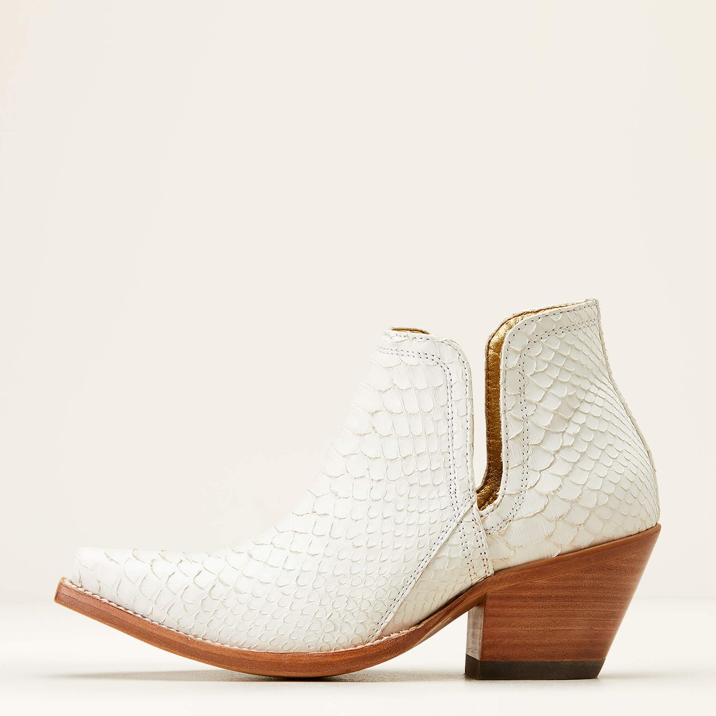 Ariat Women's Dixon Leather WINTER White Python Western Bootie 10046992 RARE