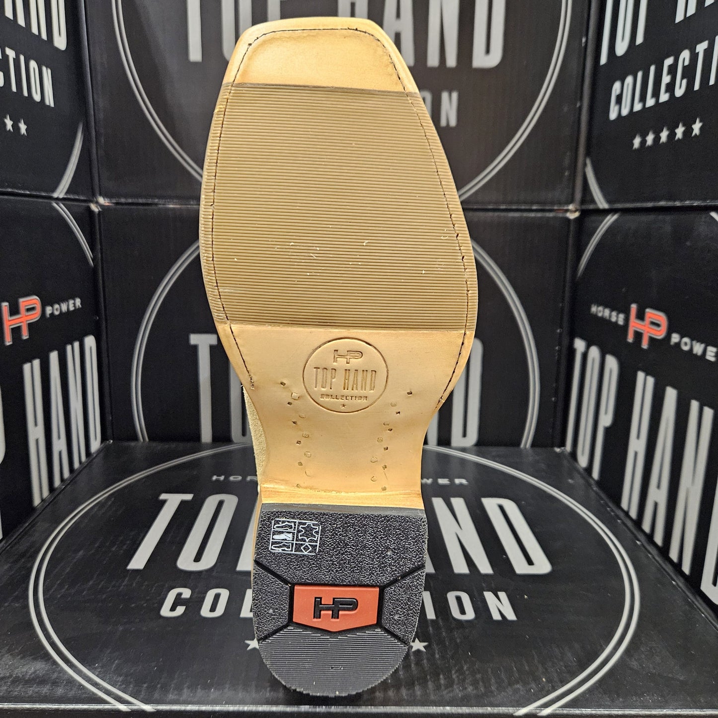 Horse Power TOP HAND Tan Roughout HP9547 Cowboy Heel TK Toe