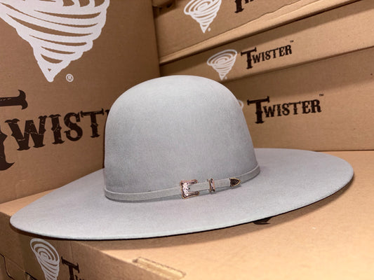 Twister 10X Beaver Fur Grey Open Crown Hat T7646006