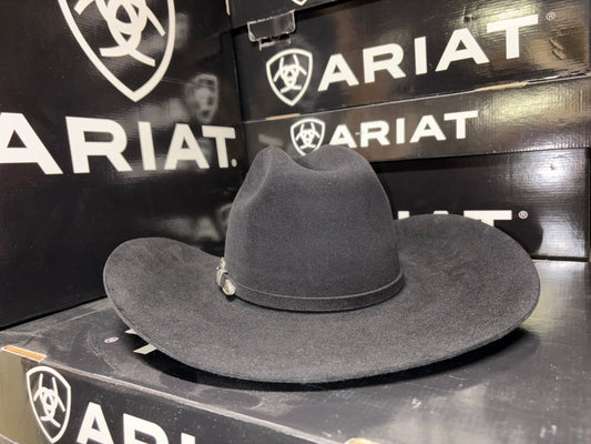 Ariat 10X Beaver Black Ranchers Crown Western Hat A7640201