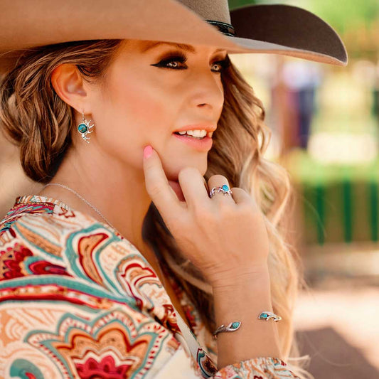 Montana Silversmiths Sterling Silver Turquoise Whisper Earrings