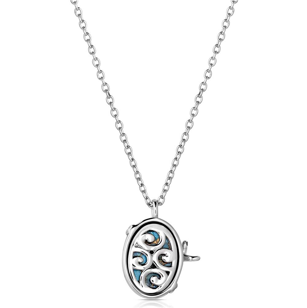 Montana Silversmiths Sterling Silver Serenity's Call Turquoise Pendant & Chain