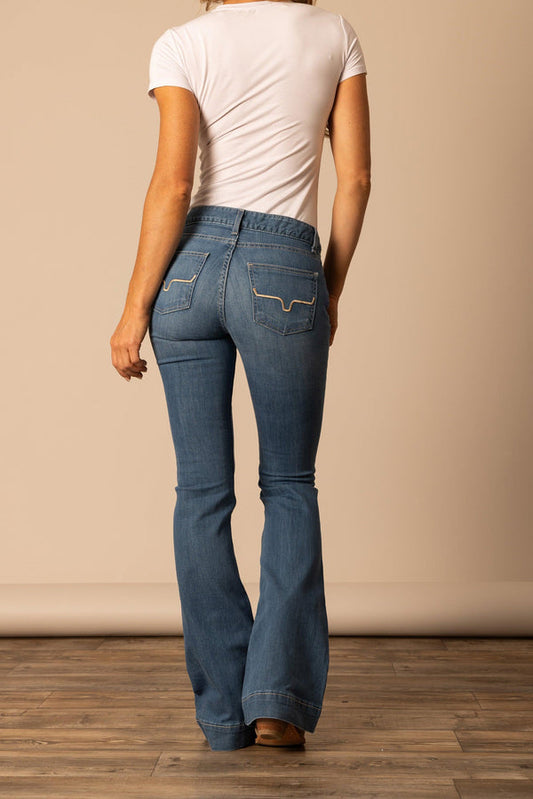Kimes Ranch Jeans Women's MID RISE Lola Soho Fade Trouser