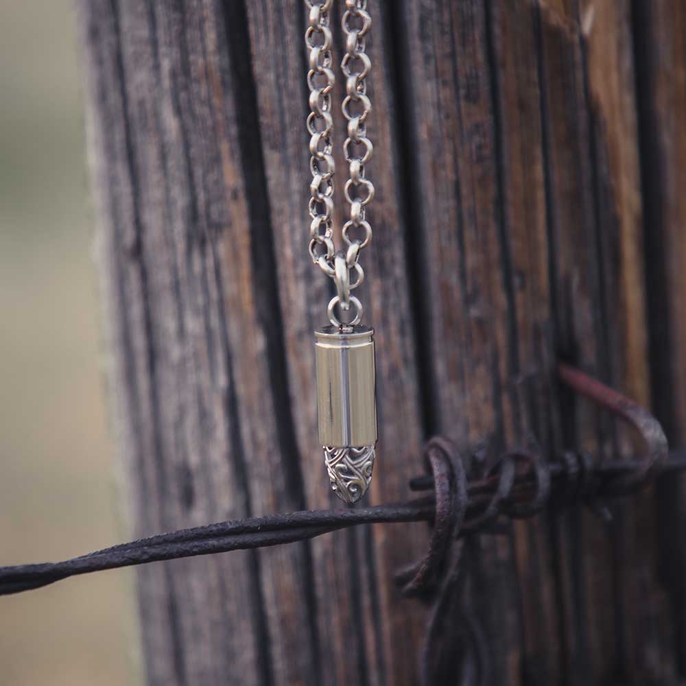 Montana Silversmiths Filigree One Shot Bullet Necklace for any American!