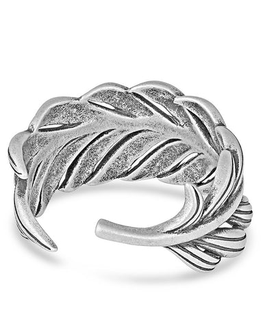 Montana Silversmiths®Sterling Silver Feather Wrap Ring - ADJUSTABLE SIZE