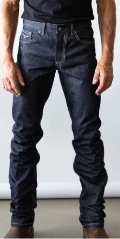 Kimes Ranch Jeans RAW JAMES Straight Leg Boot Cut Slim Fit 100% Cotton