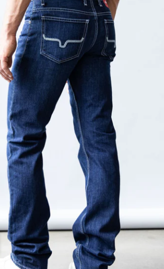 Kimes Ranch Jeans Men's 100% Cotton THOMAS Mid-Low Rise Straight Fit Jean